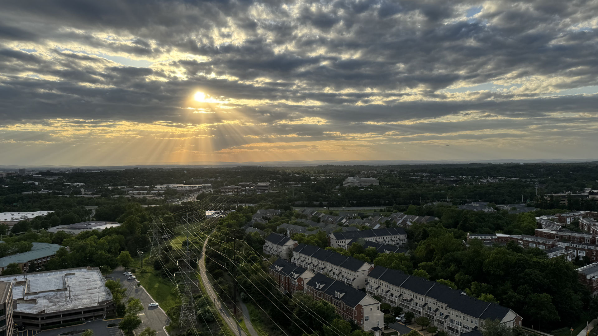 Sunset outside my window