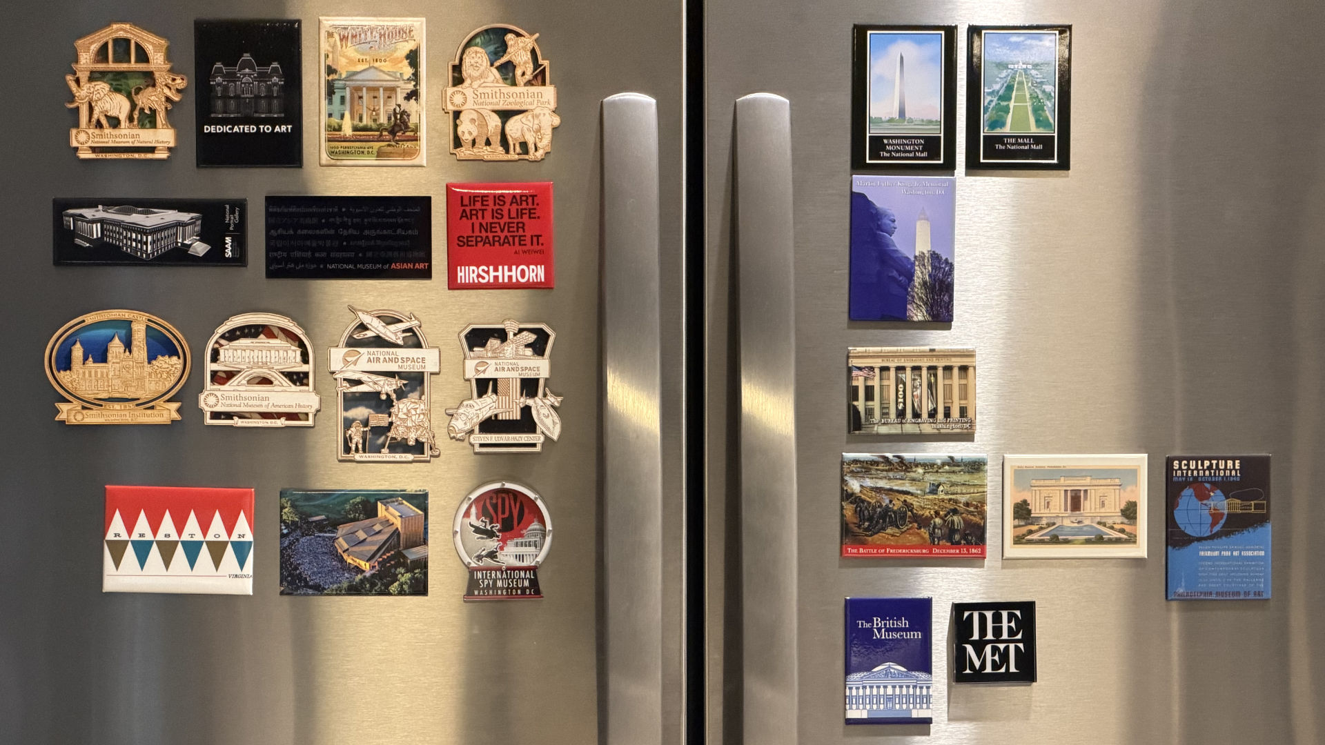 Collection of fridge magnets