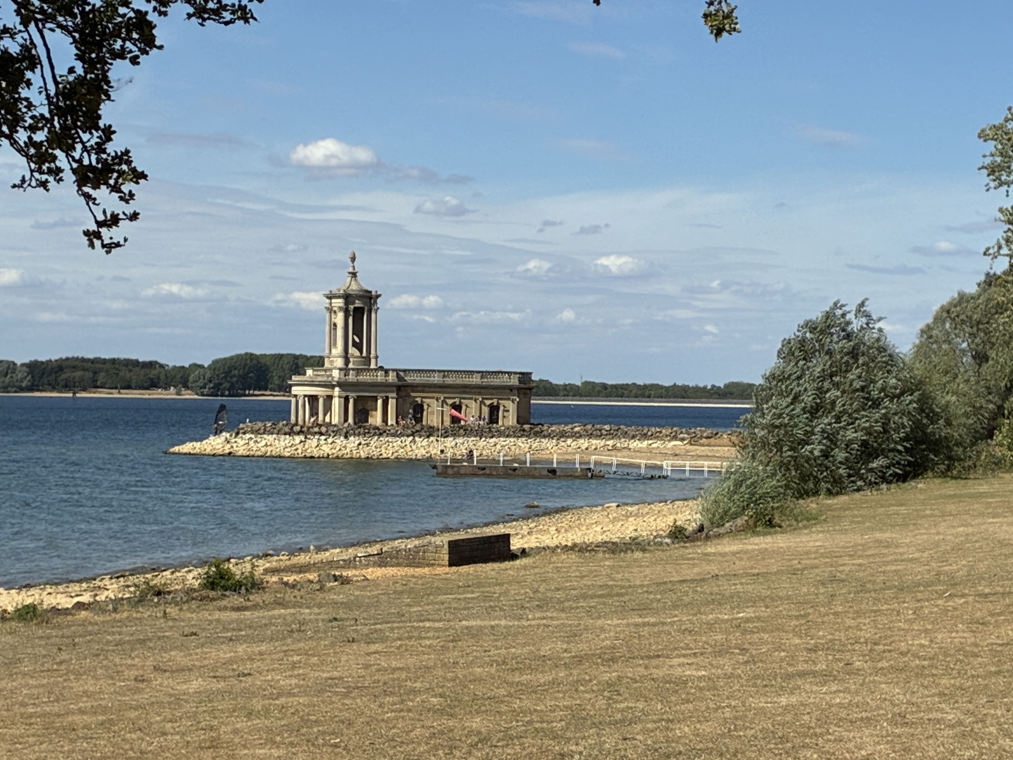Normanton Church on the edge of Rutland water reservoir.